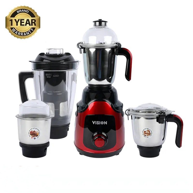 Vision Mixer Grinder 1200Watt Kitchen Master 4 In 1 (VIS-SBL-023) Multi Color